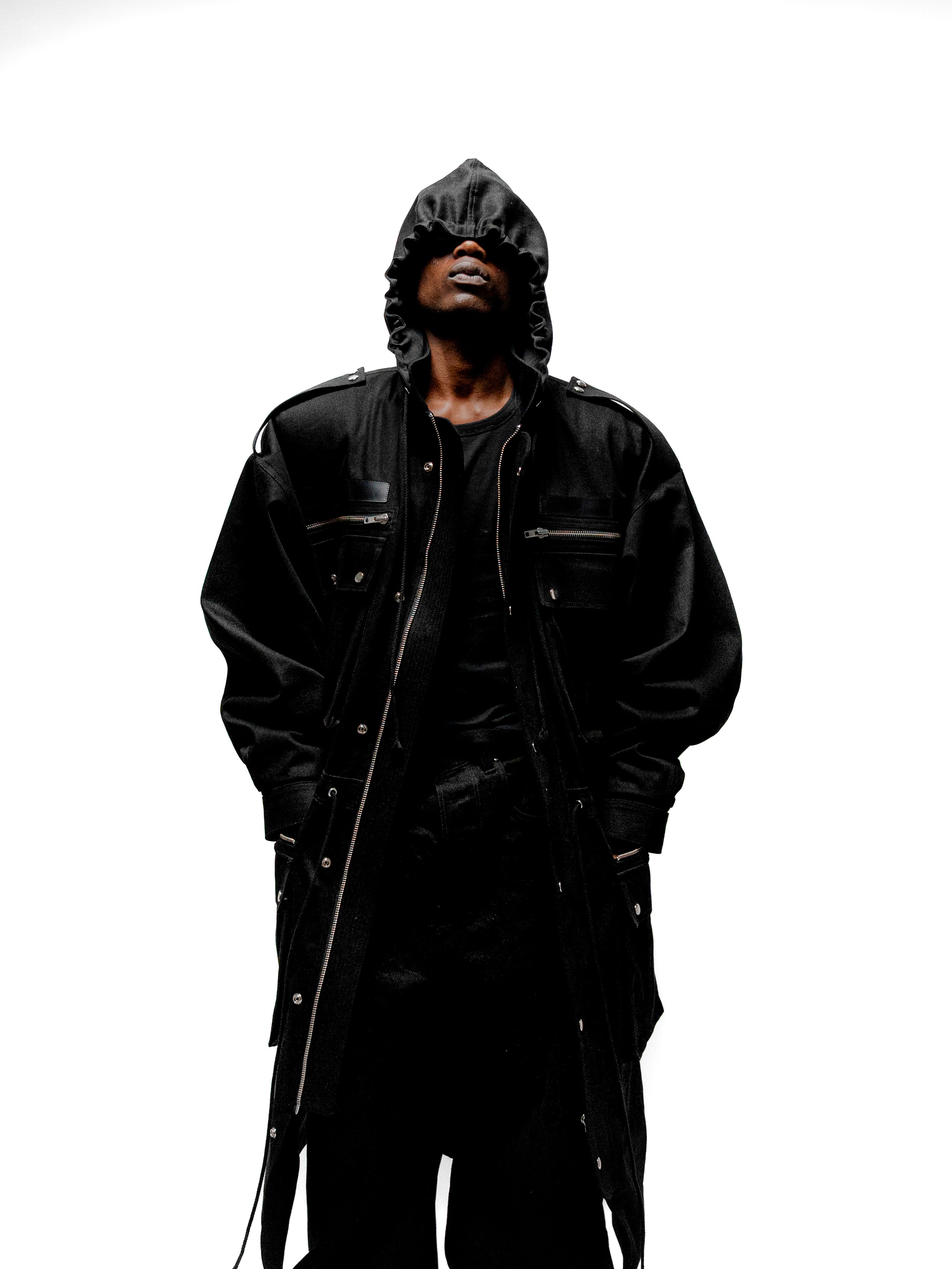 OVERSIZED PARKA (BLACK) – PRAYER OF ARTS