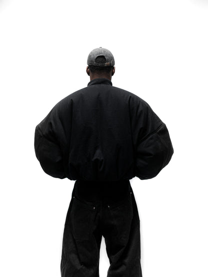 OVERSIZED BOMBER JACKET (BLACK)